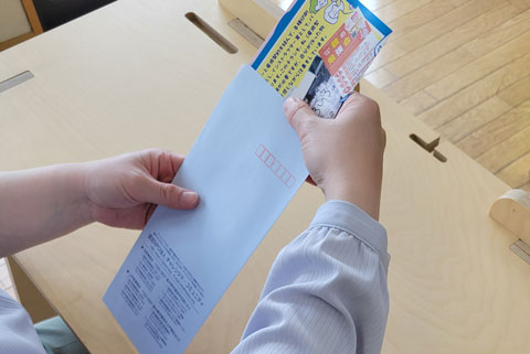 授産品制作 風鈴写真